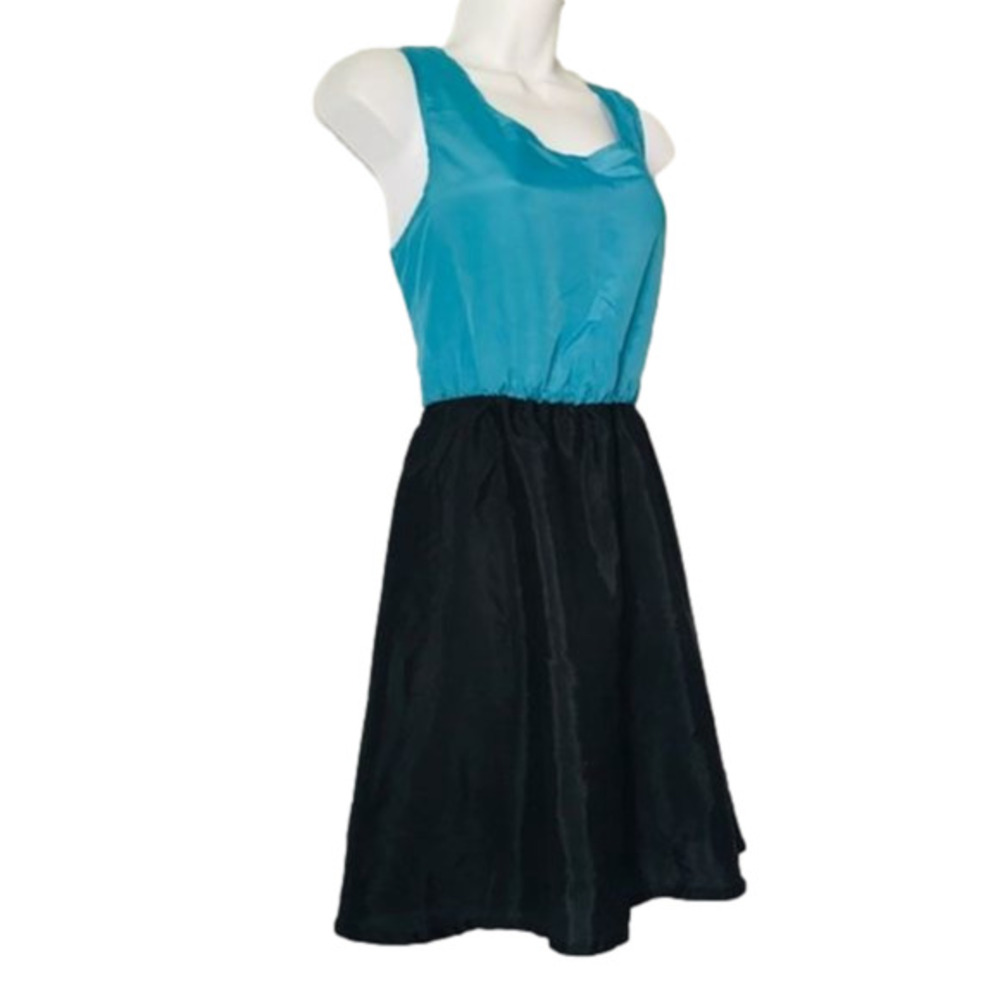 Allegra K • Turquoise Fit n Flare Skater Dress